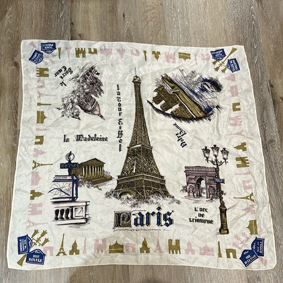 Accessories - Womens paris scarf - silk - 27in x 25 in.